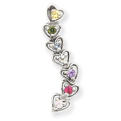 7 Birthstones Family Pendant 14k White Gold XMPW54/7, MPN: XMPW54/7, 883957342252