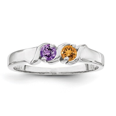 2 Birthstones Mother&#39;s Ring Sterling Silver XMR11/2SS, MPN: XMR11/2SS, 883957862422