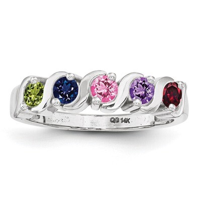 5 Birthstones Mother&#39;s Ring Sterling Silver XMR11/5SS, MPN: XMR11/5SS, 883957863245