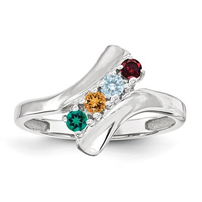 4 Birthstones Mother&#39;s Ring Sterling Silver XMR13/4SS, MPN: XMR13/4SS, 883957863924