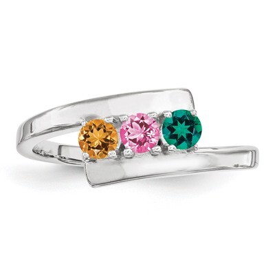 3 Birthstones Mother&#39;s Ring Sterling Silver XMR16/3SS, MPN: XMR16/3SS, 883957864631