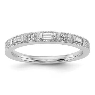 Diamond Wedding Band 14k White Gold RM2885B-010-WAA, MPN: RM2885B-010-WAA,