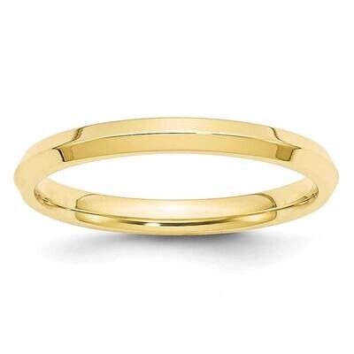 2.5mm Knife Edge Comfort Fit Band 10k White Gold 1KEC025, MPN: 1KEC025, 886774453897