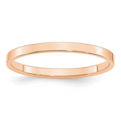 2mm Flat Band 10k Rose Gold 1RFLL020, MPN: 1RFLL020, 191101690846