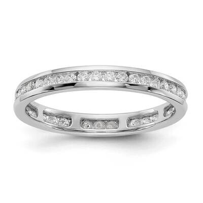 Polished 1/2ct Channel Set Diamond Eternity Band 14k White Gold ET0009-050-7W4, MPN: ET0009-050-7W4…