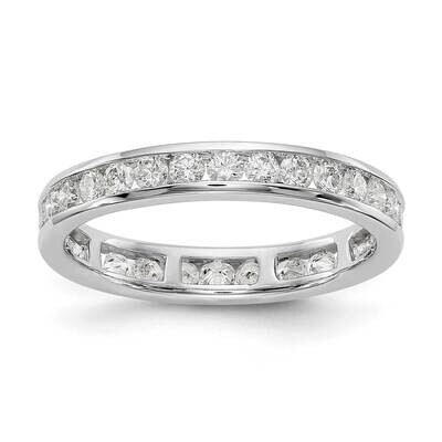 Polished 1ct Channel Set Diamond Eternity Band 14k White Gold ET0009-100-7W4, MPN: ET0009-100-7W4, …