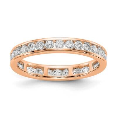 Polished 1ct Channel Set Diamond Eternity Band 14k Rose Gold ET0009-100-7R4, MPN: ET0009-100-7R4, 1…