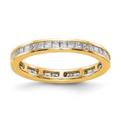 1ct Princess Channel Set Diamond Eternity Band 14k Gold Polished  ET0010-100-7Y4, MPN: ET0010-100-7…