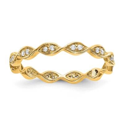 Vintage Pave 14k Gold Polished  ET0013-050-7Y4, MPN: ET0013-050-7Y4, 191101886645