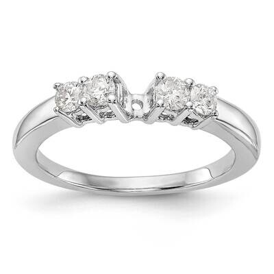 5-Stone Diamond Peg Set Engagement Ring 14k White Gold RM3039E-P_040-WAA, MPN: RM3039E-P_040-WAA,