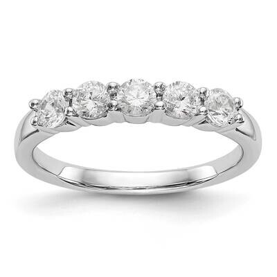 5-Stone Diamond Band 14k White Gold RM3286B-064-WAA, MPN: RM3286B-064-WAA, 191101809460