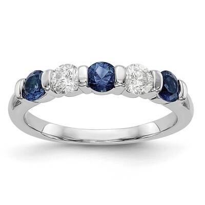 Diamond with Sapphire Band 14k White Gold RM3285B-SA-030-WAA, MPN: RM3285B-SA-030-WAA,