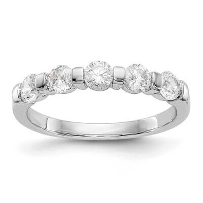 5-Stone Diamond Band 14k White Gold RM3285B-075-WAA, MPN: RM3285B-075-WAA,