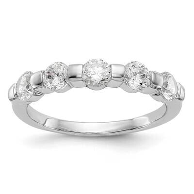 5-Stone Diamond Band 14k White Gold RM3285B-100-WAA, MPN: RM3285B-100-WAA,