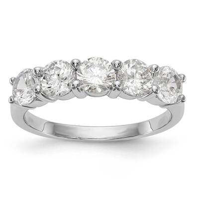 5-Stone Diamond Band 14k White Gold RM3286B-185-WAA, MPN: RM3286B-185-WAA,