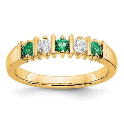 Diamond with Emerald Band 14k Yellow Gold RM3289B-EM-019-YAA, MPN: RM3289B-EM-019-YAA,