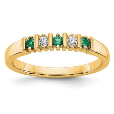 Diamond with Emerald Band 14k Yellow Gold RM3289B-EM-008-YAA, MPN: RM3289B-EM-008-YAA,