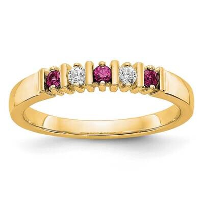 Diamond with Ruby Band 14k Yellow Gold RM3289B-RU-008-YAA, MPN: RM3289B-RU-008-YAA,