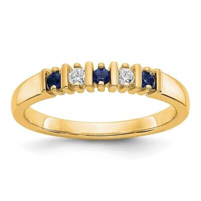 Diamond with Sapphire Band 14k Yellow Gold RM3289B-SA-008-YAA, MPN: RM3289B-SA-008-YAA,