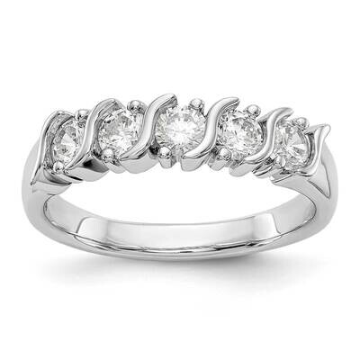 5-Stone Diamond Band 14k White Gold RM3290B-075-WAA, MPN: RM3290B-075-WAA,