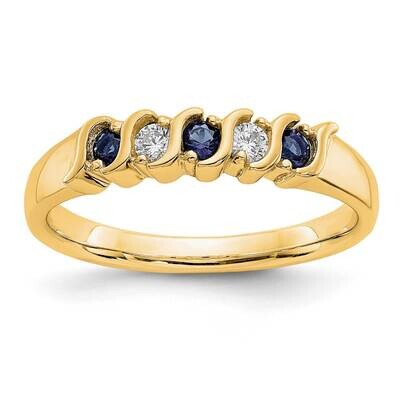 Diamond with Sapphire Band 14k Yellow Gold RM3290B-SA-010-YAA, MPN: RM3290B-SA-010-YAA,