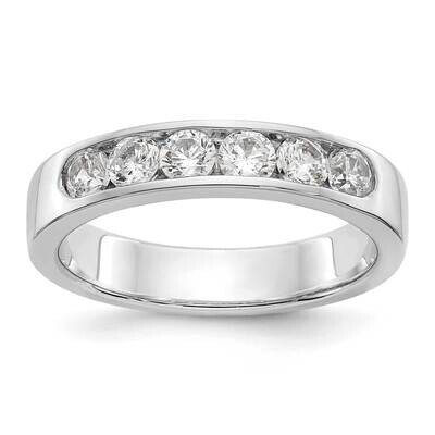 6-Stone Diamond Channel Band 14k White Gold RM3292B-069-WAA, MPN: RM3292B-069-WAA,