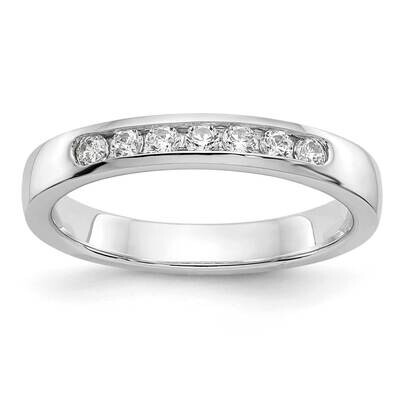 7-Stone Diamond Channel Band 14k White Gold RM3296B-025-WAA, MPN: RM3296B-025-WAA,