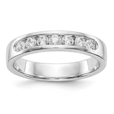 7-Stone Diamond Channel Band 14k White Gold RM3296B-037-WAA, MPN: RM3296B-037-WAA,