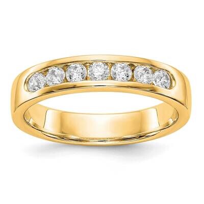 7-Stone Diamond Channel Band 14k Yellow Gold rm3296b-037-yaa, MPN: rm3296b-037-yaa,