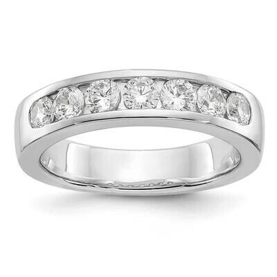 7-Stone Diamond Channel Band 14k White Gold RM3296B-098-WAA, MPN: RM3296B-098-WAA,