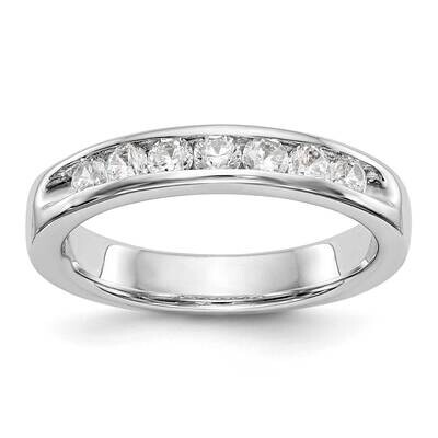 7-Stone Diamond Channel Band 14k White Gold RM3297B-049-WAA, MPN: RM3297B-049-WAA,