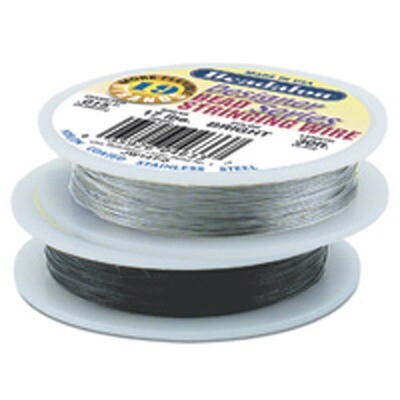 19 Bright .015 Inch Diameter Beading Wire Beadalon CRD501/15, MPN: CRD501/15, 654207111160
