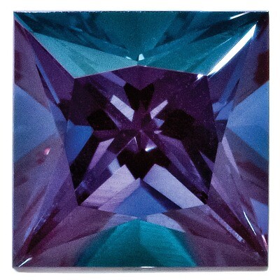 Created Alexandrite 3mm Princess Gemstone CA-0300-SQP, MPN: CA-SQP,