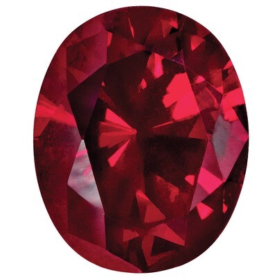 Created Ruby 6X4mm Oval Gemstone CR-0604-OVF, MPN: CR-0604-OVF,