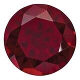 Ruby 2.75mm Round Created CR-0275-RDF, MPN: CR-0275-RDF,