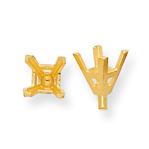 Princess V-End with Peg Head 3.0mm Setting 18k Gold 8Y178-1, MPN: 8Y178-1,