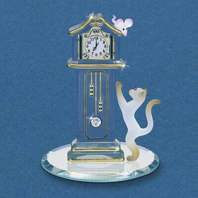 Hickory Dickory Clock Glass Figurine GM19293, MPN: GM19293, 708873036224