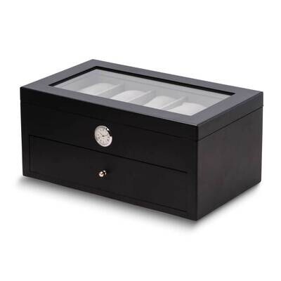 Black Wood with Quartz Movement Clock Twenty Watch Storage Case GM24131BK, MPN: GM24131BK, 79714010…