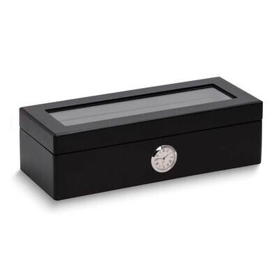 Black Wood with Quartz Movement Clock Four Watch Storage Case GM24132BK, MPN: GM24132BK, 7971401065…