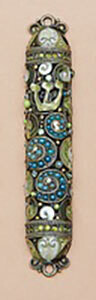 Tizo Jeweled Supreme Mezuzah Green RS366GMZ, MPN: RS366GMZ,