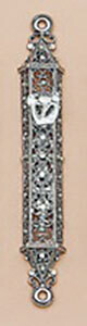 Tizo Jeweled Supreme Mezuzah Silver RS373SMZ, MPN: RS373SMZ,