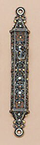 Tizo Jeweled Supreme Mezuzah Topaz RS374TMZ, MPN: RS374TMZ,