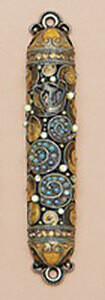 Tizo Jeweled Supreme Mezuzah Topaz RS369TMZ, MPN: RS369TMZ,