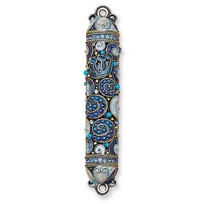 Enameled &amp; Jewel-Toned Mezuzah GM2976, MPN: GM2976,