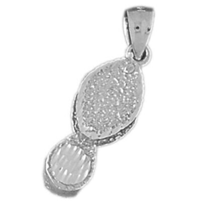 Shape Pendant Necklace Charm Bracelet in Yellow, White or Rose Gold 6405