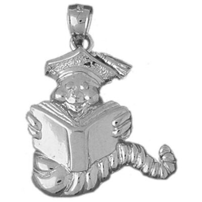 Graduation Pendant Necklace Charm Bracelet in Yellow, White or Rose Gold 6450