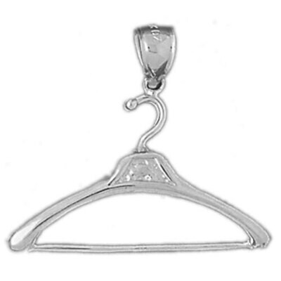 Hanger Pendant Necklace Charm Bracelet in Yellow, White or Rose Gold 6422