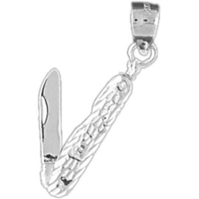 Hairdresser Razor Moveable Pendant Necklace Charm Bracelet in Yellow, White or Rose Gold 6398