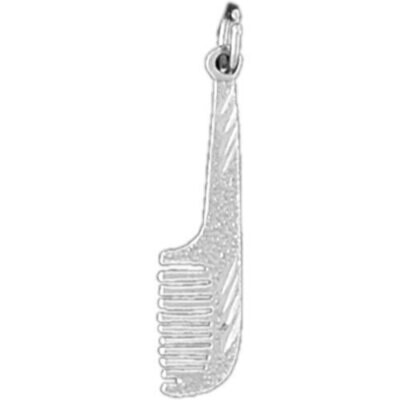 Hairdresser Comb Pendant Necklace Charm Bracelet in Yellow, White or Rose Gold 6394