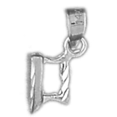 Iron Pendant Necklace Charm Bracelet in Yellow, White or Rose Gold 6418